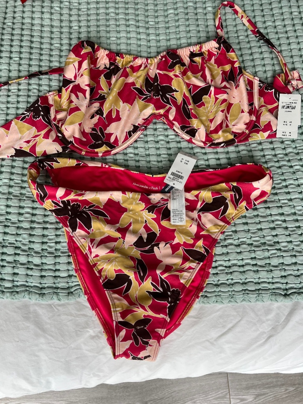 Abercrombie and Fitch floral bikini